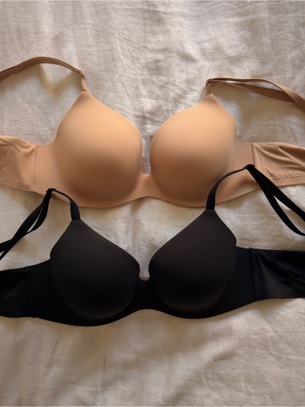 Victoria's Secret FlexFactor Lightly Lined Plunge Demi Bra Duo - Nude